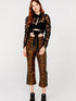 JETT CROPPED PANTS LEOPARD